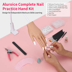 ALUROICE practice hand aluminum bones fingers allow durable bending during training