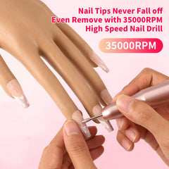 ALUROICE flexible fingers simulate real nail art positions for versatile techniques