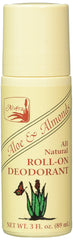 Alvera Deod Roll-On Aloe Almonds bottle promotes all-day comfort and gentle odor control.