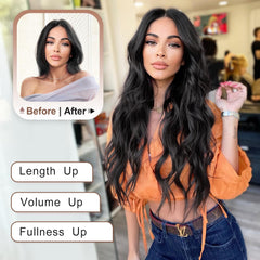 ALXNAN clip-in 190g heavy-volume extension for dramatic fullness