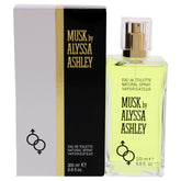 Alyssa Ashley Musk bottle closeup highlighting sleek design for daily wear.