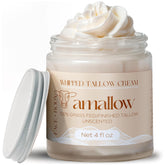 Amallow beef tallow face moisturizer unscented bottle pour for deep hydration