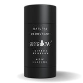 Amallow Citrus Blossom deodorant tube shows long-lasting natural protection.