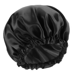 Amamba Shower Cap for Women with large diameter provides full coverage for long hair.