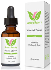 Amara Beauty Vitamin C Serum dropper demonstrates fast absorption for smooth skin.