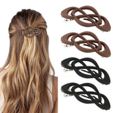 Amariver hair barrettes cross-over design adds vintage charm.