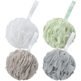 AmazerBath loofah sponge pack in four colors for shared bathrooms and color-matching decor