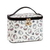 AmBealla cosmetic bag with brush holder keeps brushes organized for travel.