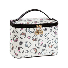 AmBealla cosmetic bag with brush holder keeps brushes organized for travel.
