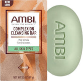 Ambi Complexion Cleansing Bar closeup showing ultra-gentle, hydrating cleanse for daily makeup removal