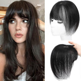 Amchoice hair toppers with bangs clip 360° coverage for natural daily styling