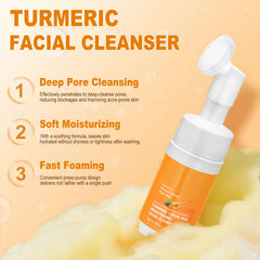 Amdele Turmeric cleansing pads infused with turmeric for smooth skin texture
