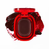 AmeliSeoul Plat Lips 927 Burgundy swatch on lips with multi-dimensional color.
