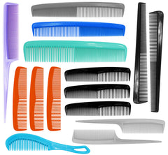 American Comb hair combs set 15-piece colorful pack for versatile styling