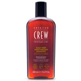 American Crew daily-deep-moisturizing shampoo bottle—hydrating cleanse for refreshed hair.