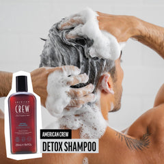 American Crew Detox Shampoo coconut shell beads gently remove buildup