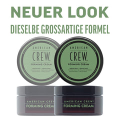 American Crew Forming Cream shows medium hold and shine for natural-looking finish