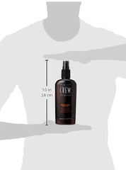 American Crew gel on damp hair for quick, natural-looking styling results.