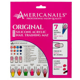 Americanails Mini Acrylic Nail Training Mat rollup: portable practice on the go