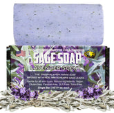 Amish Farms Sage Soap Bar lavender-scent provides calming cleansing for skin.