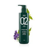 AMOS PROFESSIONAL Green Tea Shampoo bottle controls excess oil for oily scalps.