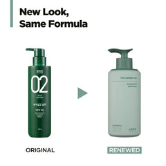 AMOS PROFESSIONAL shampoo pump pours lather for deep cleansing of oily scalp