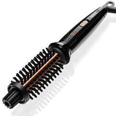 AmoVee Curling Iron Brush anti-scald design for safe, precise styling.