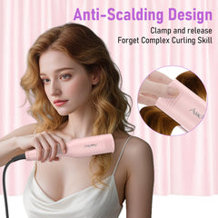 AmoVee tourmaline ceramic coating protects hair while delivering smooth heat