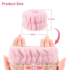 Amsomyin wrist bands elastic fit closeup showing secure wear