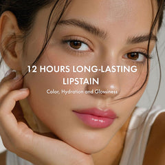 Amuse Seoul Jel-Fit Tint 06 Seoul GIrl gloss finish adds radiant shine.