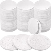 Amyhill 300-pack compressed facial sponges packaging enables daily cleansing and easy replacement.