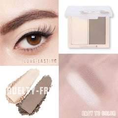 AMY'S DIARY Neutral Nude Palette close-up reveals silky powder and buildable color