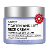 AMZEYE Tighten Neck Cream bottle closeup for daily neck care and potential firmness