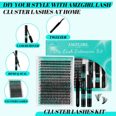 AMZGIRL LASH clusters 9-16mm variety promotes flexible styling for day to night looks.