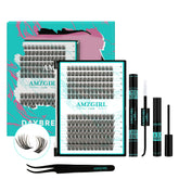 AMZGIRL LASH Daybreak Clusters Kit shows lightweight 3D faux mink lashes for natural volume