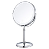 AMZTOLIFE 8-Inch lighted mirror front view for precise makeup application.