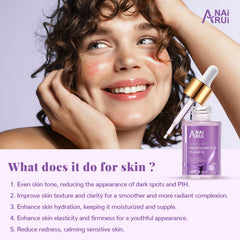ANAI RUI serum dispensing drops for precise, lightweight application.