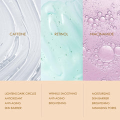 ANAREAL cooling massage head enhances absorption and a refreshing sensation around the eye