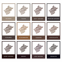 Anastasia Beverly Hills Deluxe Mini Brow Wiz Taupe skin swatch showing natural blending.