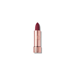 Anastasia Beverly Hills Matte Lipstick Blackberry close-up showing rich color payoff for all-day wear
