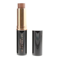 Anastasia Beverly Hills Stick Foundation Mink on skin shows seamless coverage for face and body.