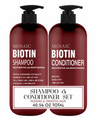 AnatoliaDaphne Biotin Volumizing Shampoo bottle supports thicker, nourished hair.