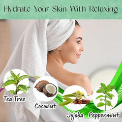 Foamy lather from AnatoliaDaphne Tea Tree Body Wash in a shower