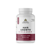 Ancient Nutrition Hair Growth bottle pour shows easy daily hair support