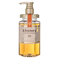 And Honey Deep Moist Shampoo bottle highlights intensive hydration for dry hair