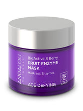 Andalou Naturals BioActive 8 Berry Mask tube close-up highlighting product design for radiant skin.