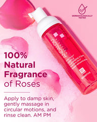 Andalou Naturals 1000 Roses Alpine rose stem cells support sensitive skin.