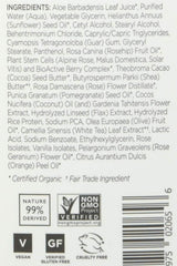 Andalou Naturals 1000 Roses Conditioner applied to hair demonstrates smoothing hydration