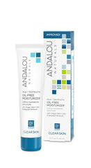 Andalou Naturals acai-kombucha moisturizer bottle showing oil-free hydration for balanced skin.