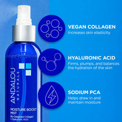Andalou Naturals Face Mist hyaluronic acid plant based moisture plumps skin